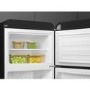 Smeg 294 Litre Fifties Style Right Hand Hinge 70/30 Fridge Freezer - Black