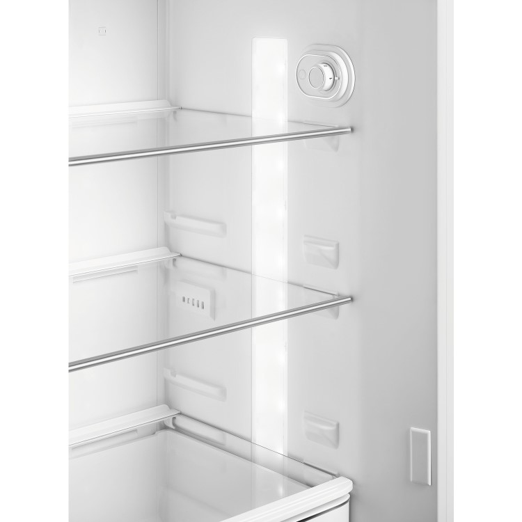 Refurbished Smeg FAB30RCR5UK Freestanding 294 Litre Fifties Style Right Hand Hinge Top Mount Fridge Freezer Cream