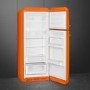 Smeg 294 Litre Fifties Style Right Hand Hinge 70/30 Fridge Freezer - Orange