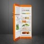 Smeg 294 Litre Fifties Style Right Hand Hinge 70/30 Fridge Freezer - Orange
