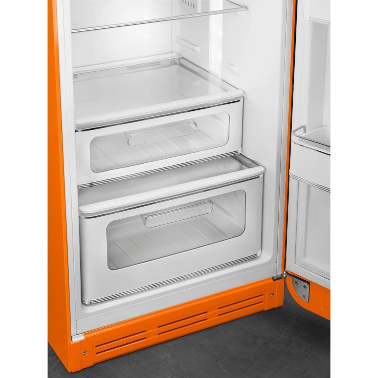 Smeg 294 Litre Fifties Style Right Hand Hinge 70/30 Fridge Freezer - Orange
