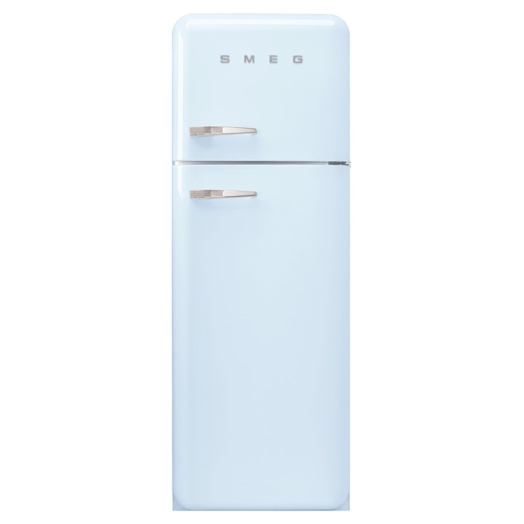 Smeg 294 Litre Fifties Style Right Hand Hinge 70/30 Fridge Freezer - Pastel Blue