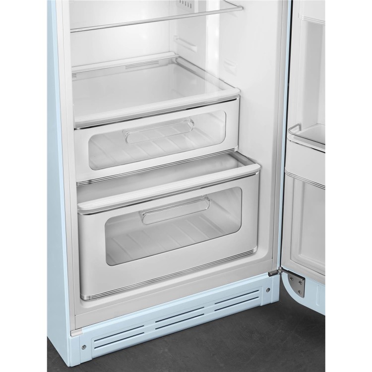 Smeg 294 Litre Fifties Style Right Hand Hinge 70/30 Fridge Freezer - Pastel Blue