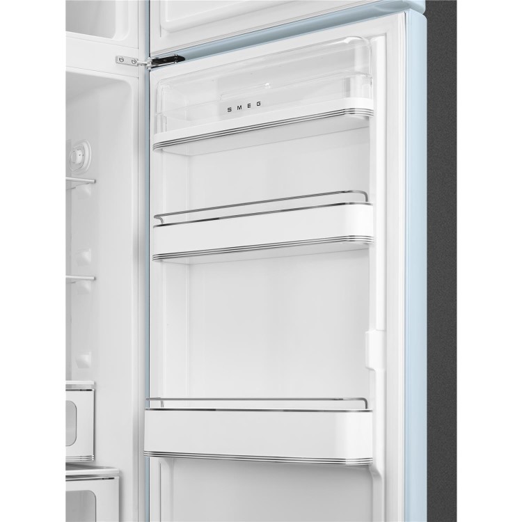 Smeg 294 Litre Fifties Style Right Hand Hinge 70/30 Fridge Freezer - Pastel Blue
