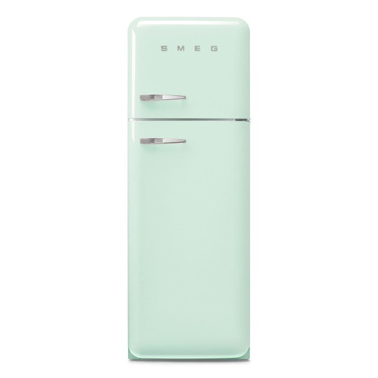 Smeg 294 Litre Fifties Style Right Hand Hinge 70/30 Fridge Freezer - Pastel Green