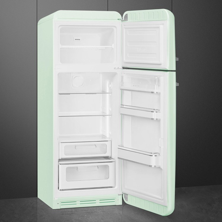 Smeg 294 Litre Fifties Style Right Hand Hinge 70/30 Fridge Freezer - Pastel Green