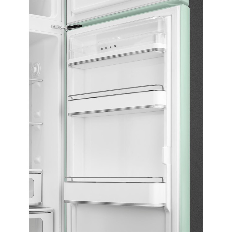 Smeg 294 Litre Fifties Style Right Hand Hinge 70/30 Fridge Freezer - Pastel Green