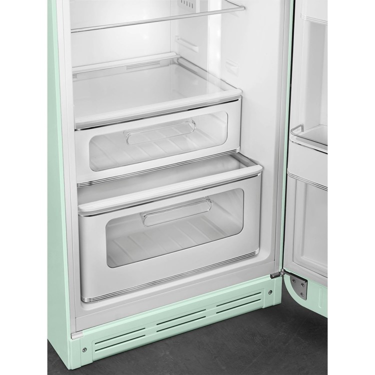 Smeg 294 Litre Fifties Style Right Hand Hinge 70/30 Fridge Freezer - Pastel Green