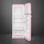 Smeg 294 Litre Fifties Style Right Hand Hinge 70/30 Fridge Freezer - Pink
