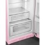 Smeg 294 Litre Fifties Style Right Hand Hinge 70/30 Fridge Freezer - Pink