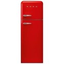 FAB30RRD5UK Smeg 294 Litre Fifties Style Right Hand Hinge Top Mount Fridge Freezer - Red