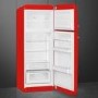 Smeg 294 Litre Fifties Style Right Hand Hinge 70/30 Fridge Freezer - Red