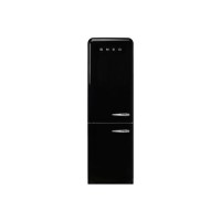 Smeg FAB32LBL3UK Fifties Style Frost Free Left Hand Hinge Freestanding Fridge Freezer - Black