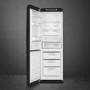 Smeg 331 Litre Fifties Style Left Hand Hinge 70/30 Fridge Freezer - Black