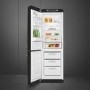 Smeg 331 Litre Fifties Style Left Hand Hinge 70/30 Fridge Freezer - Black