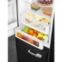 Smeg 331 Litre Fifties Style Left Hand Hinge 70/30 Fridge Freezer - Black