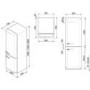 Refurbished Smeg FAB32LPB3UK Freestanding 301 Litre 60/40 Frost Free Fridge Freezer Blue