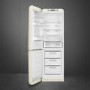 Smeg 331 Litre Fifties Style Left Hand Hinge 60/40 Freestanding Fridge Freezer - Cream