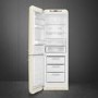 Smeg 331 Litre Fifties Style Left Hand Hinge 70/30 Fridge Freezer - Cream