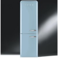 Smeg FAB32LFA Fifties Style Left Hand Hinge Freestanding Fridge Freezer - Pastel Blue