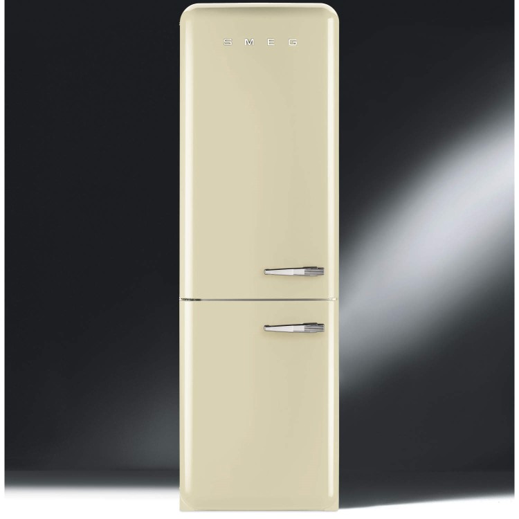 Smeg FAB32LNA Fifties Style Frost Free Left Hand Hinge Freestanding Fridge Freezer Pastel Blue