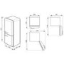 Smeg FAB32LNG Fifties Style Frost Free Left Hand Hinge Freestanding Fridge Freezer Pastel Green