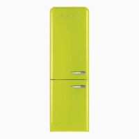 Smeg FAB32LNL Fifties Style Frost Free Left Hand Hinge Freestanding Fridge Freezer Lime Green