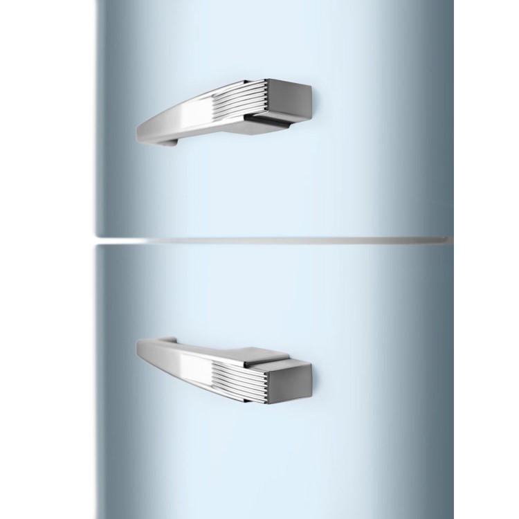 Smeg 331 Litre Fifties Style Left Hand Hinge 70/30 Fridge Freezer - Pastel Blue