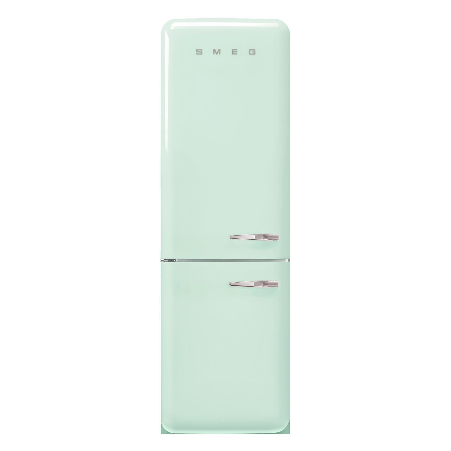 Smeg 331 Litre Fifties Style Left Hand Hinge 70/30 Fridge Freezer Pastel  FAB32LPG6UK