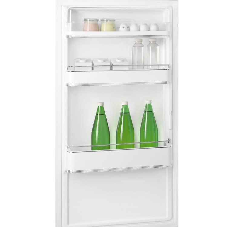 Smeg 331 Litre Fifties Style Left Hand Hinge 70/30 Fridge Freezer - Pastel Green