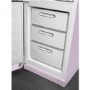 Smeg FAB32LPK3UK Fifties Style Frost Free Left Hand Hinge Freestanding Fridge Freezer - Pink