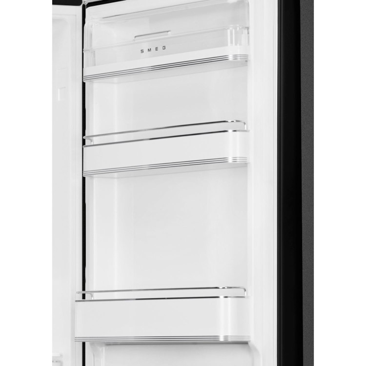 Smeg 331 Litre Fifties Style Right Hand Hinge 70/30 Fridge Freezer - Black