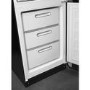 Smeg 331 Litre Fifties Style Right Hand Hinge 70/30 Fridge Freezer - Black