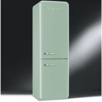 Smeg FAB32RFG Fifties Style Right Hand Hinge Freestanding Fridge Freezer - Pastel Green