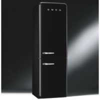 Smeg FAB32RFN Fifties Style Right Hand Hinge Freestanding Fridge Freezer - Black