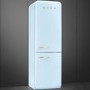 Smeg FAB32RPB3UK 50s Style Frost Free Right Hand Hinge Freestanding Fridge Freezer - Pastel Blue