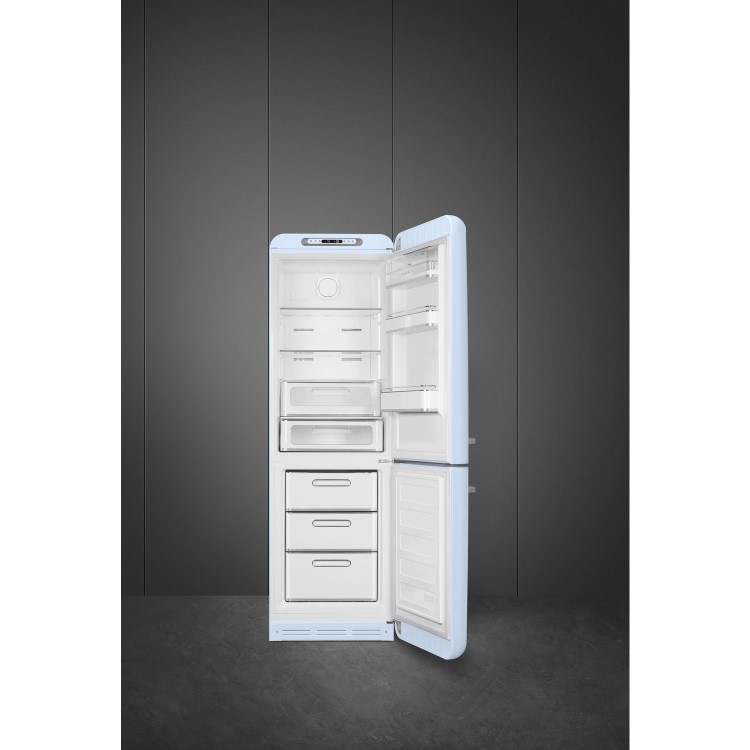 Refurbished Smeg FAB32LPB3UK Freestanding 301 Litre 60/40 Frost Free Fridge Freezer Blue
