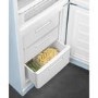 Smeg 331 Litre Fifties Style Right Hand Hinge 70/30  Fridge Freezer - Pastel Blue