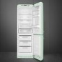 Smeg 331 Litre Fifties Style Right Hand Hinge 70/30 Fridge Freezer - Pastel Green