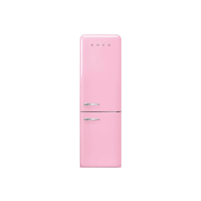 Smeg FAB32RPK3UK 50s Style Frost Free Right Hand Hinge Freestanding Fridge Freezer - Pink