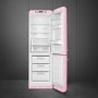 Smeg 331 Litre Fifties Style Right Hand Hinge 70/30 Fridge Freezer - Pink