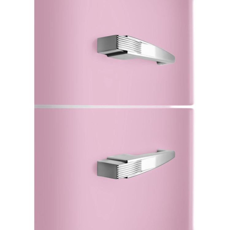 Smeg 331 Litre Fifties Style Right Hand Hinge 70/30 Fridge Freezer - Pink