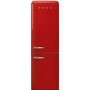 Smeg 331 Litre Fifties Style Left Right Hinge 60/40 Freestanding Fridge Freezer - Red