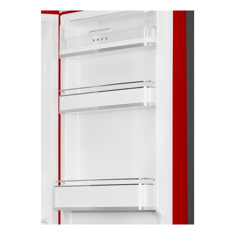 Smeg 331 Litre Fifties Style Left Right Hinge 60/40 Freestanding Fridge Freezer - Red
