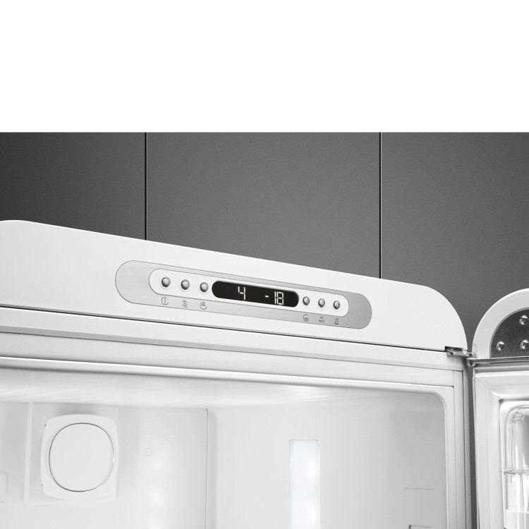 Smeg 331 Litre Fifties Style Right Hand Hinge 70/30 Fridge Freezer - White