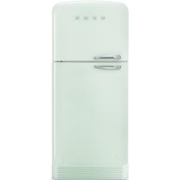 Smeg FAB50LPG Fifties Style 80cm Wide Left Hand Hinge Freestanding Fridge Freezer - Pastel Green