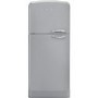 Smeg FAB50LSV Fifties Style 80cm Wide Left Hand Hinge Freestanding Fridge Freezer - Silver