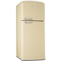 Smeg FAB50P Cream 50s Style 80.4 cm Right Hand Hinge Freestanding Fridge Freezer