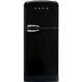 Smeg FAB50RBL Fifties Style 80cm Wide Right Hand Hinge Freestanding Fridge Freezer - Black