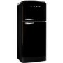 Smeg FAB50RBL Fifties Style 80cm Wide Right Hand Hinge Freestanding Fridge Freezer - Black